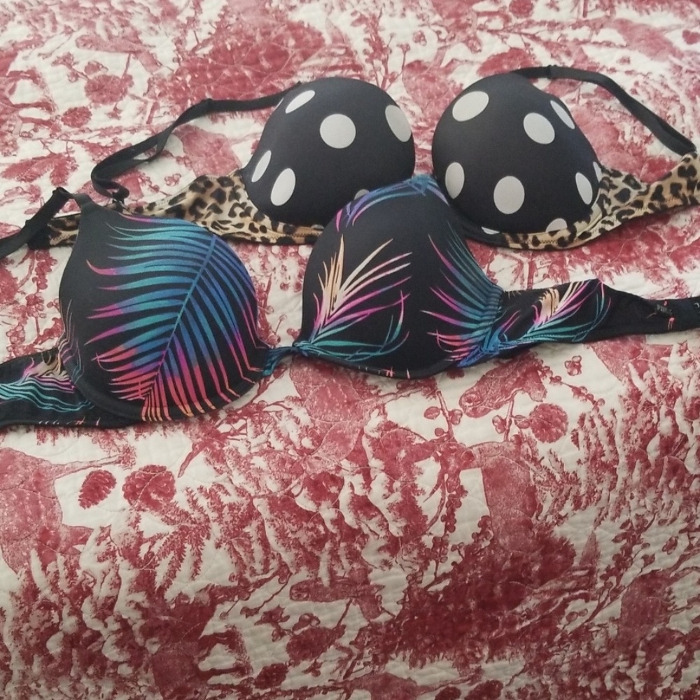Pink bras